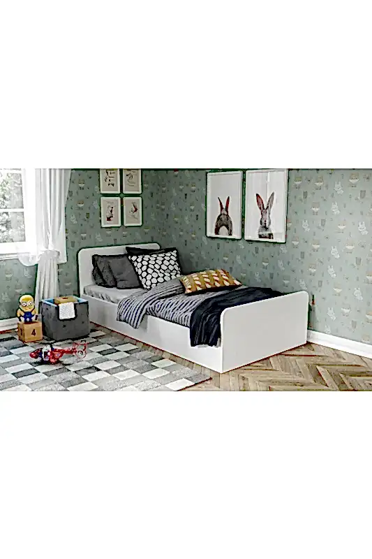 KZNMOB HOME Tek Kişilik Mdf Karyola - 100cm X 200cm